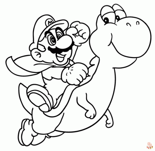 Mario Bros para colorear 1