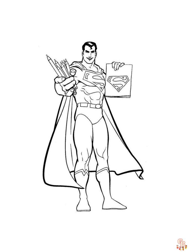 Superman para colorear 13