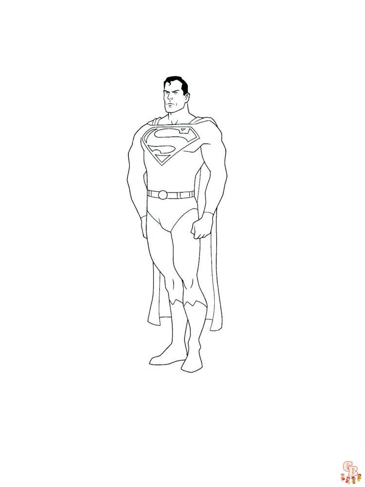 Superman para colorear 3