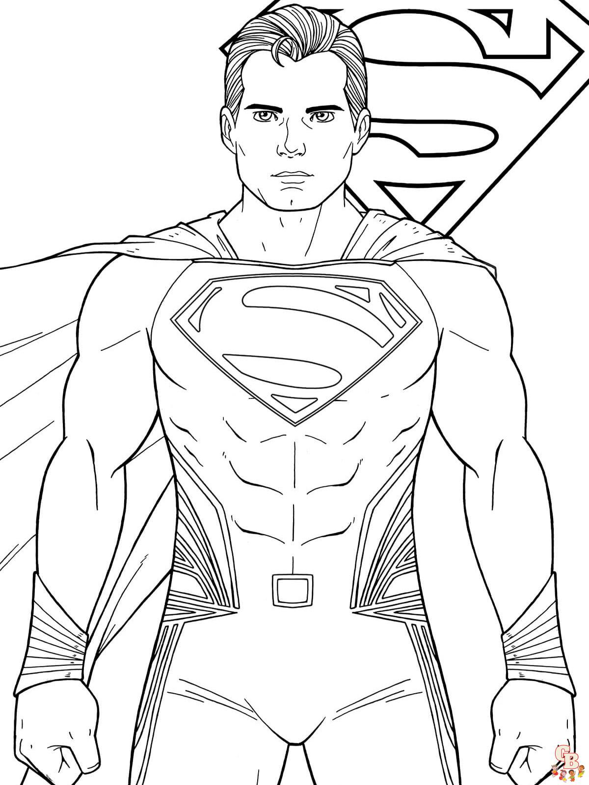 Superman para colorear 45