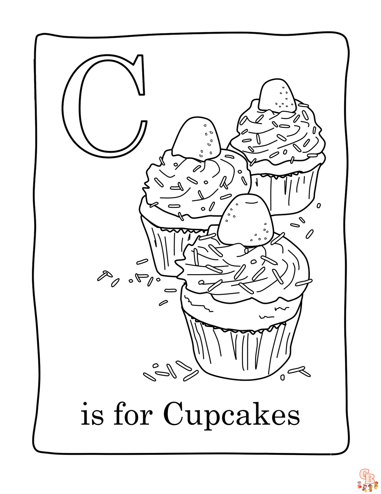 Cupcakes para colorear 5
