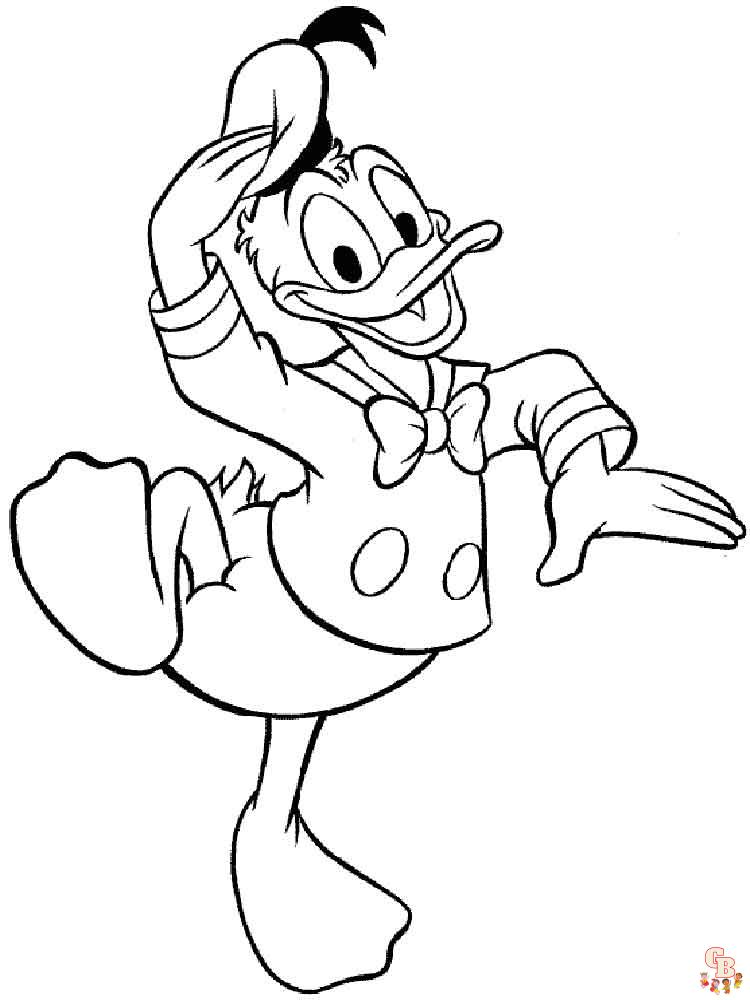 Donald Duck para colorear 15