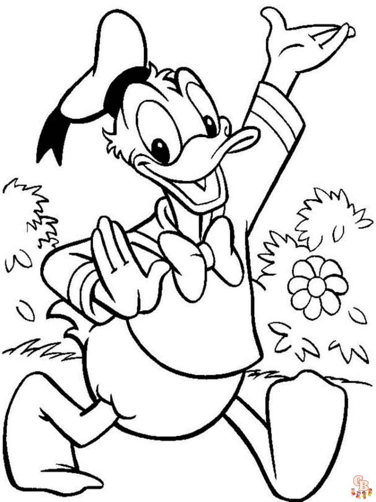 Donald Duck para colorear 18