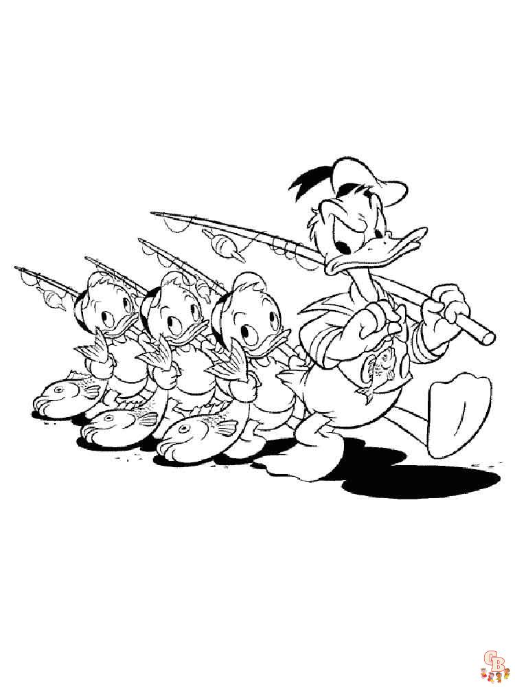 Donald Duck para colorear 24