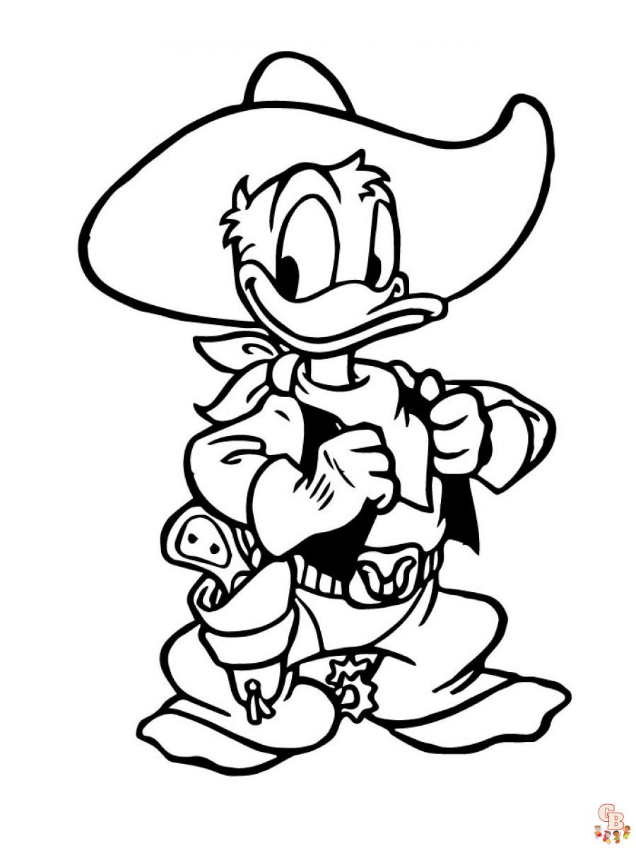 Donald Duck para colorear 38