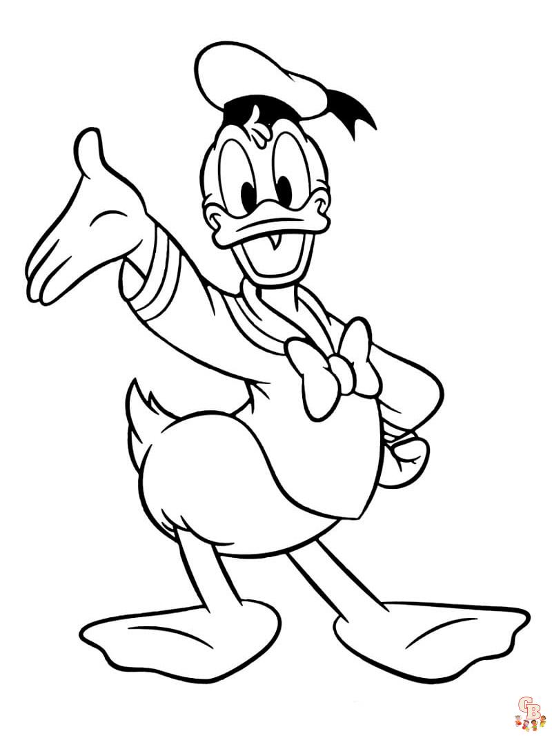 Donald Duck para colorear 47