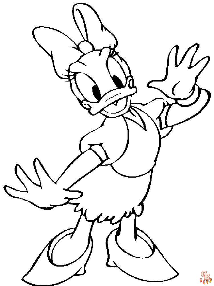 Donald Duck para colorear 7