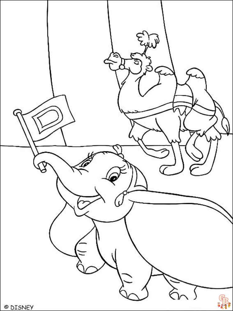 Dumbo para colorear 16