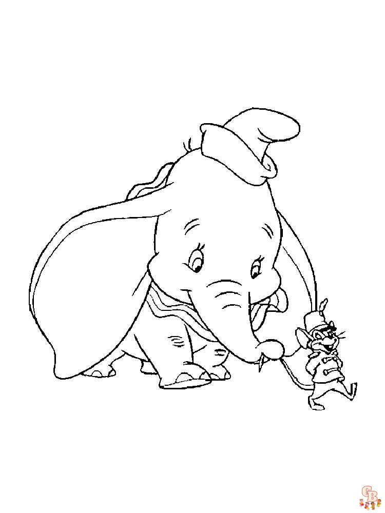 Dumbo para colorear 6