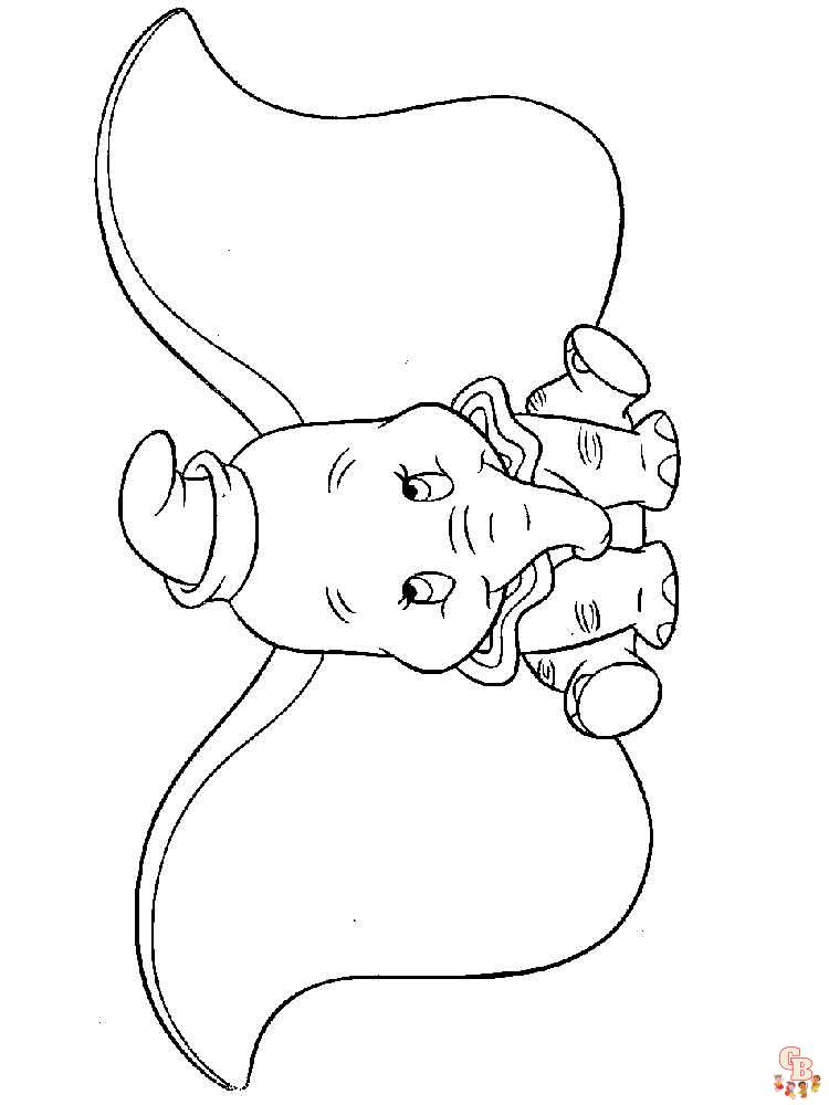 Dumbo para colorear 7