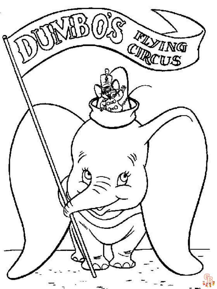 Dumbo para colorear 8
