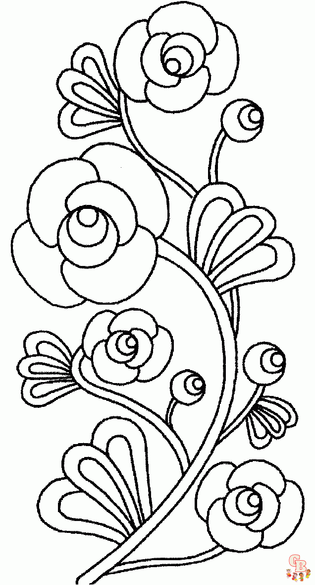 Flores para colorear 5