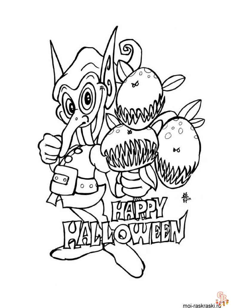 Las mejores dibujos de Halloween para colorear  para niños