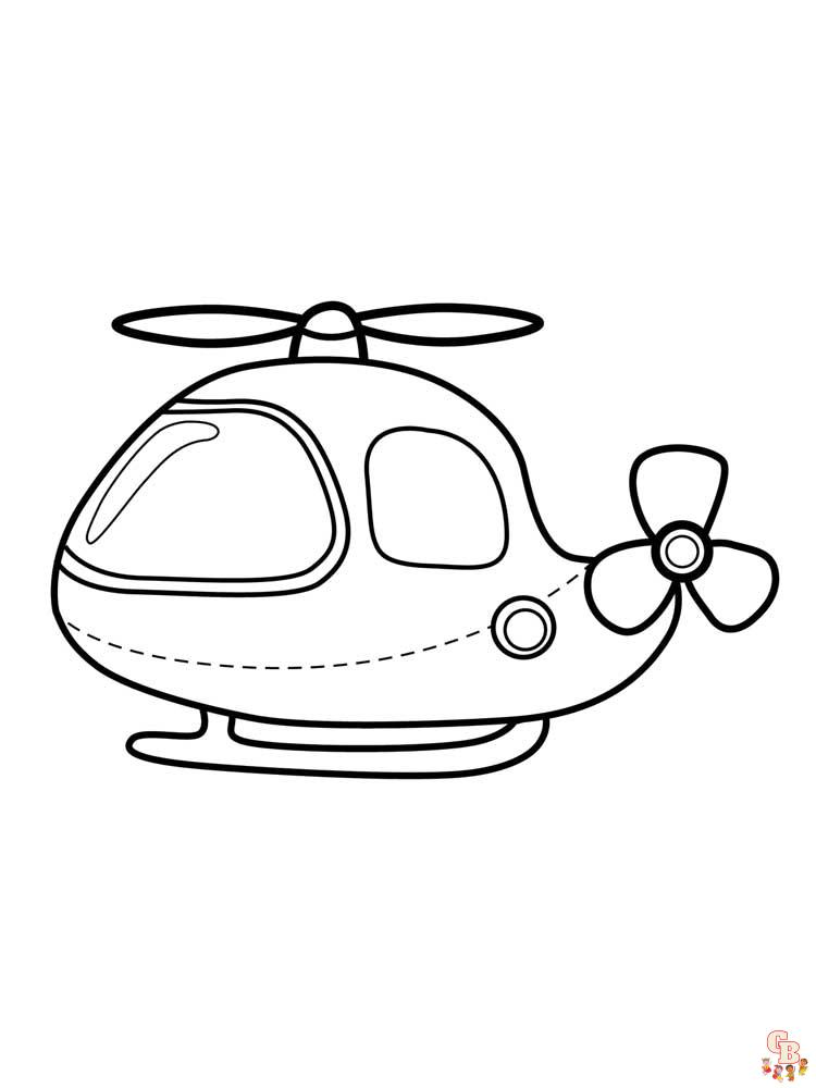 Helicopteros para colorear 23