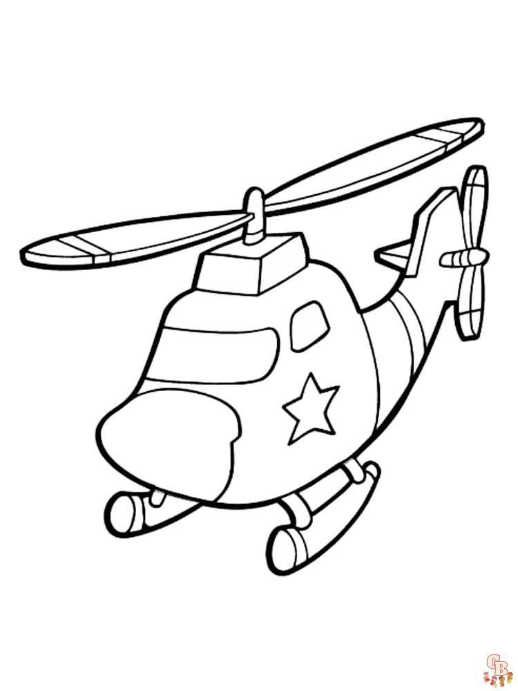 Helicopteros para colorear 28