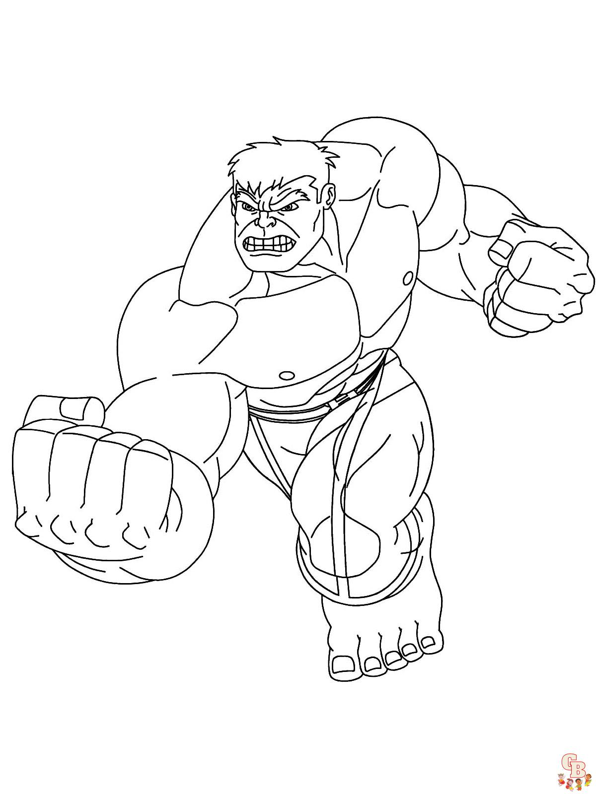 Hulk para colorear 52