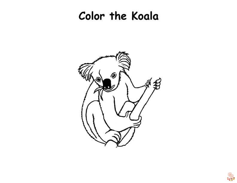 Koala para colorear 14