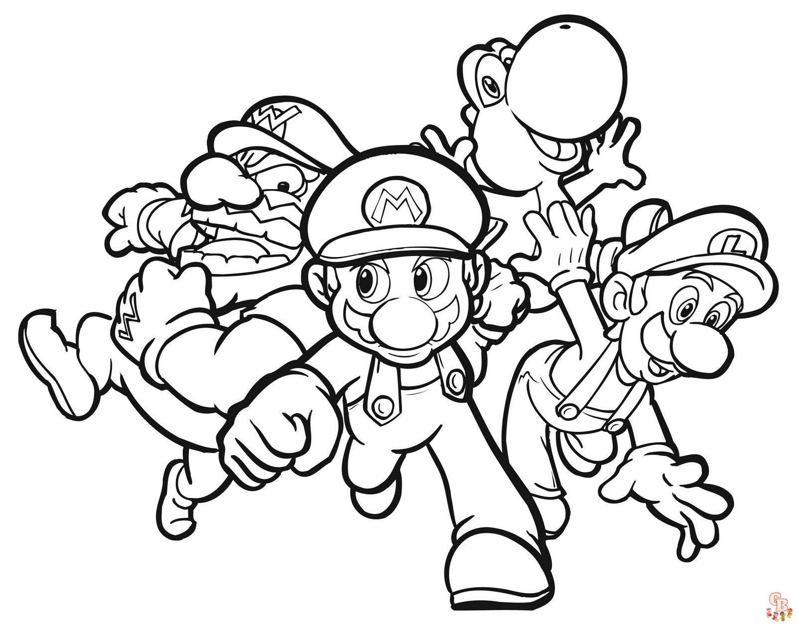 Mario Bros para colorear 10
