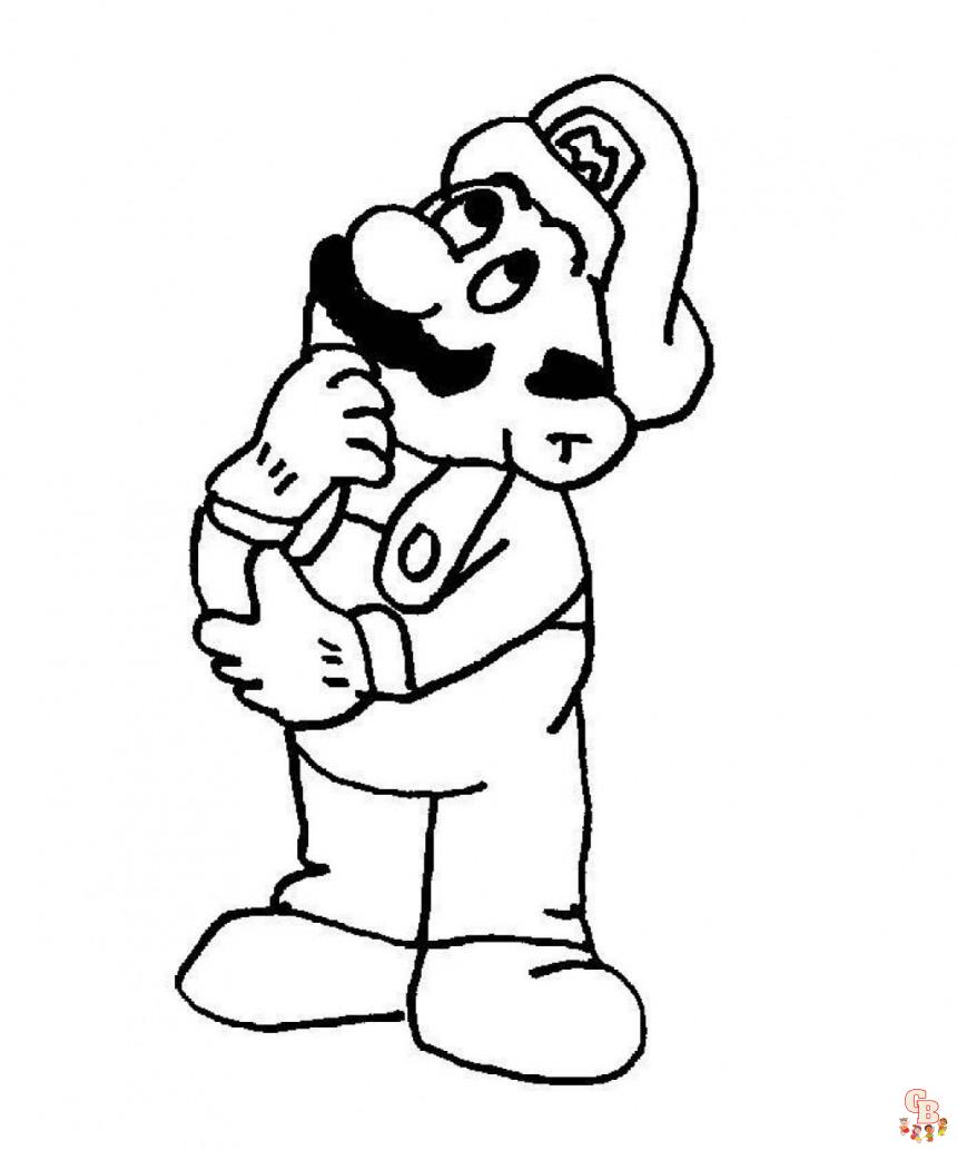 Mario Bros para colorear 2