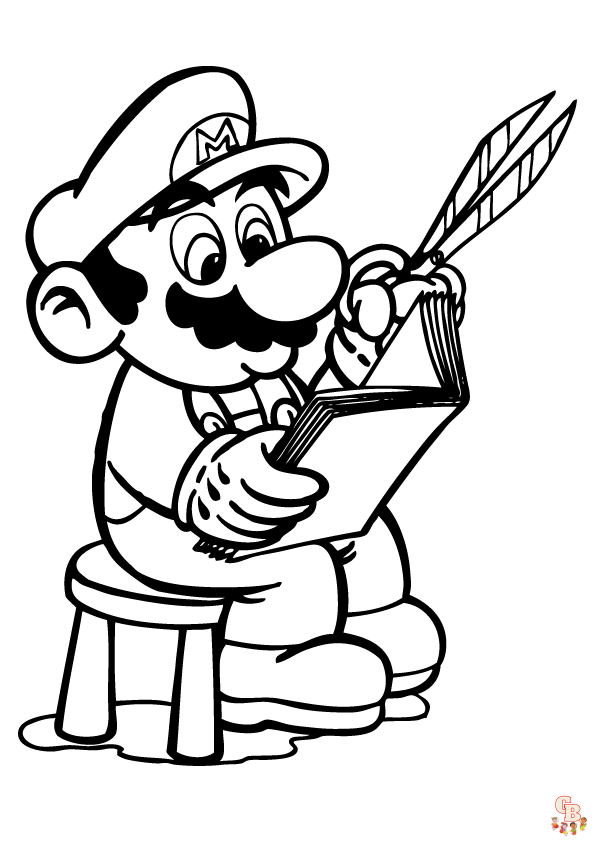 Mario Bros para colorear 2