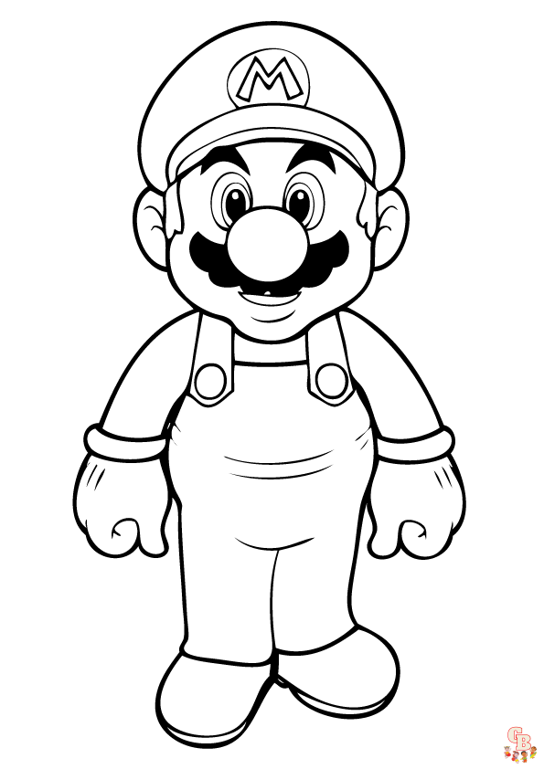Mario Bros para colorear 4