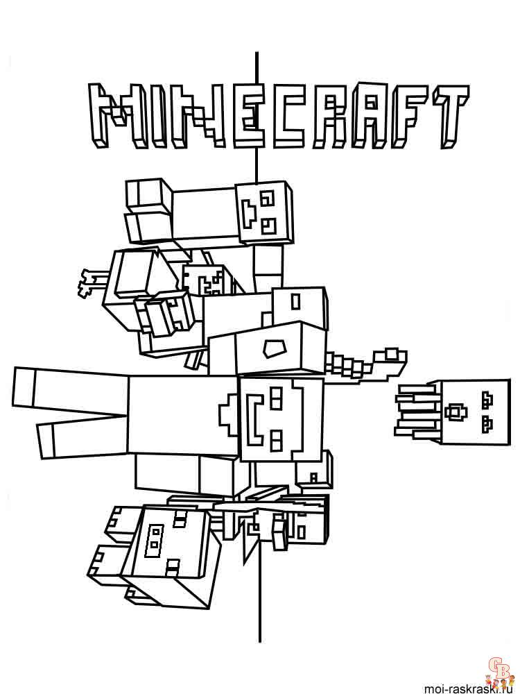 Minecraft para colorear 41