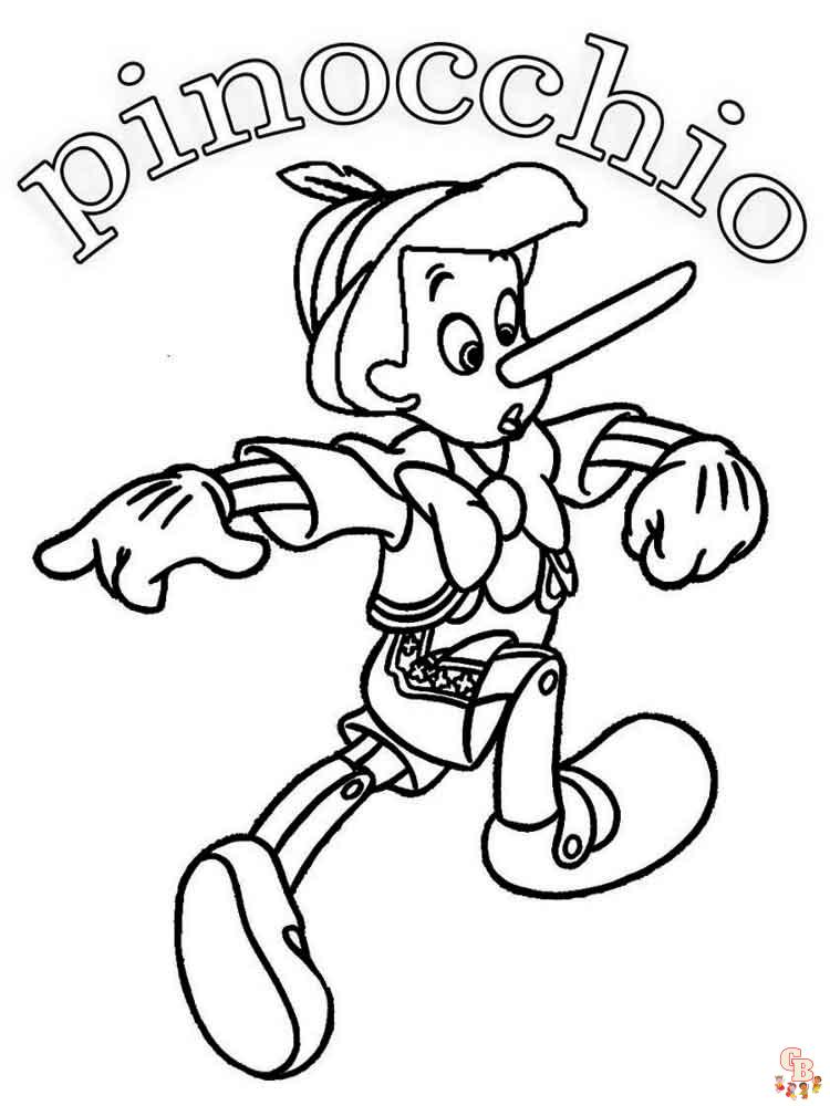 Pinocho para colorear 2