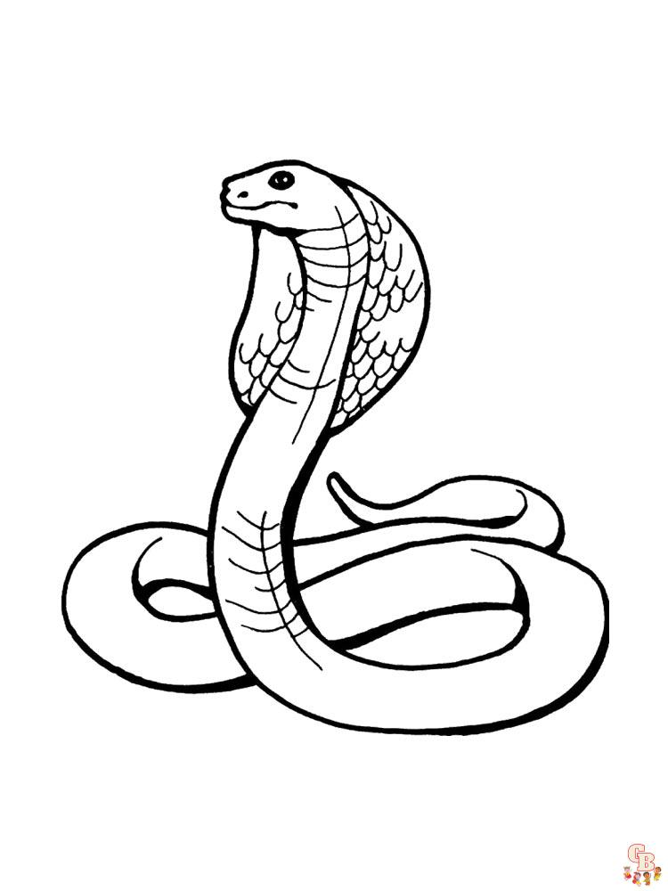 Serpientes para colorear 10