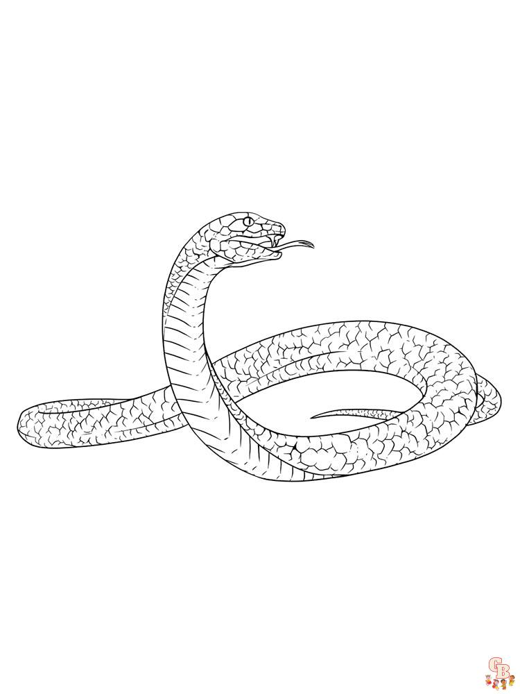 Serpientes para colorear 13