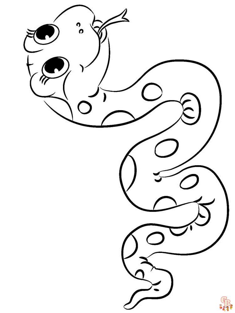 Serpientes para colorear 33