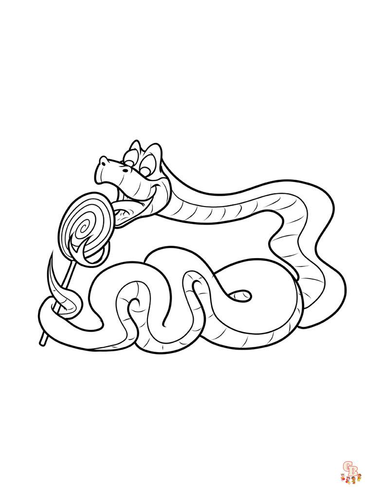 Serpientes para colorear 5
