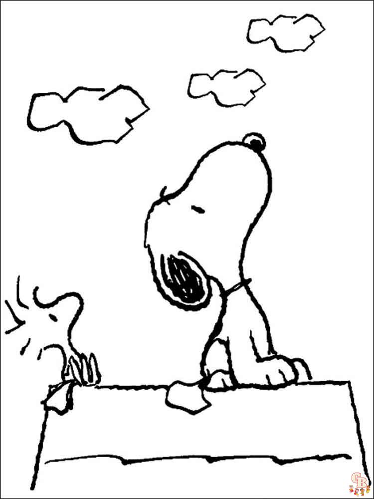Snoopy para colorear 15