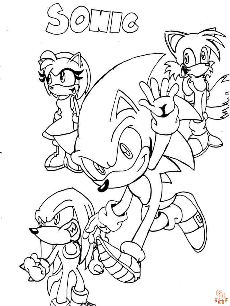 Sonic para colorear 2