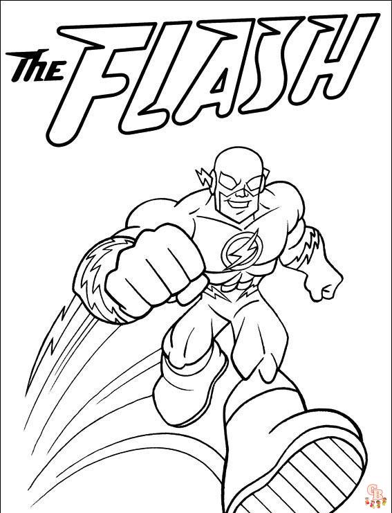 The Flash para colorear 8