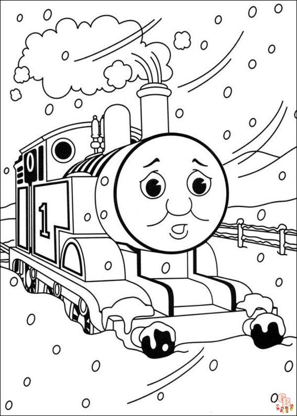 Thomas el tren para colorear 1