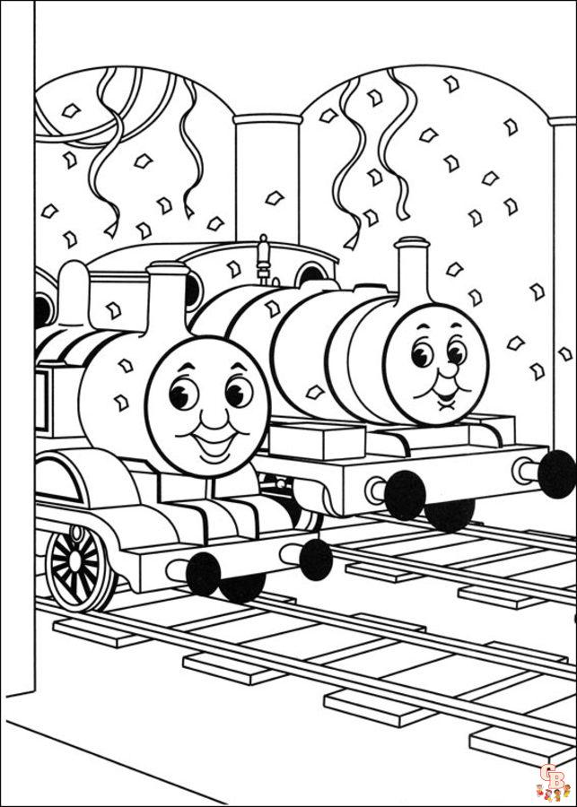 Thomas el tren para colorear 12