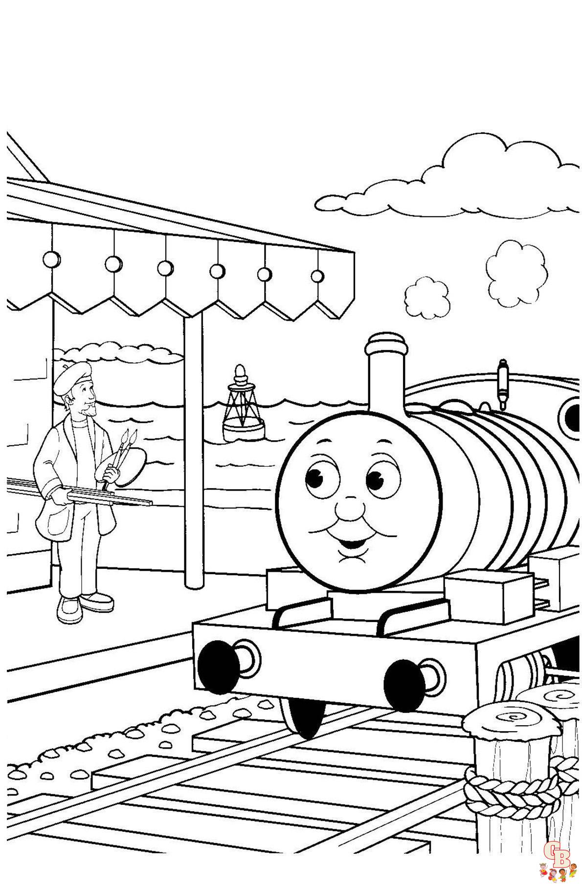 Thomas el tren para colorear 14