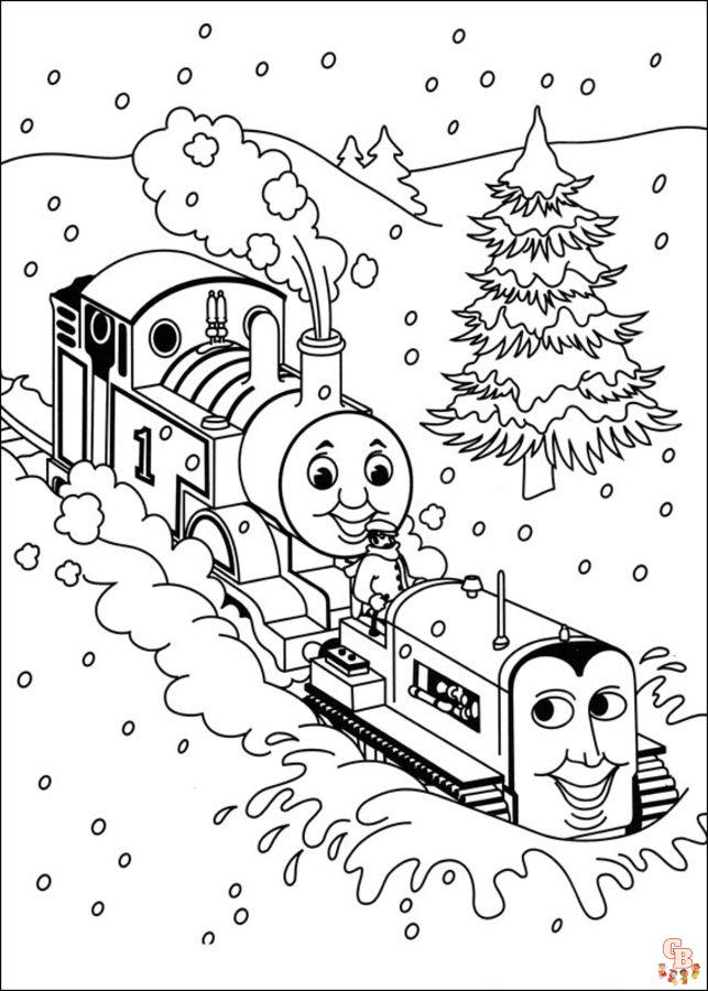 Thomas el tren para colorear 2