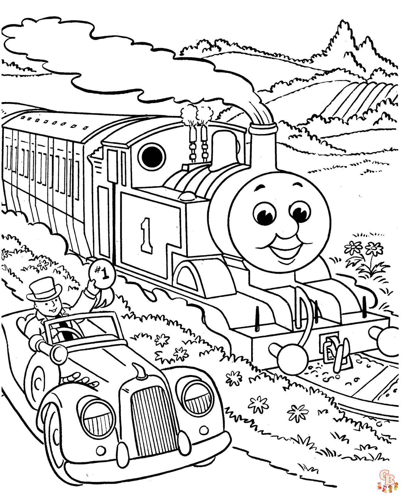 Thomas el tren para colorear 3