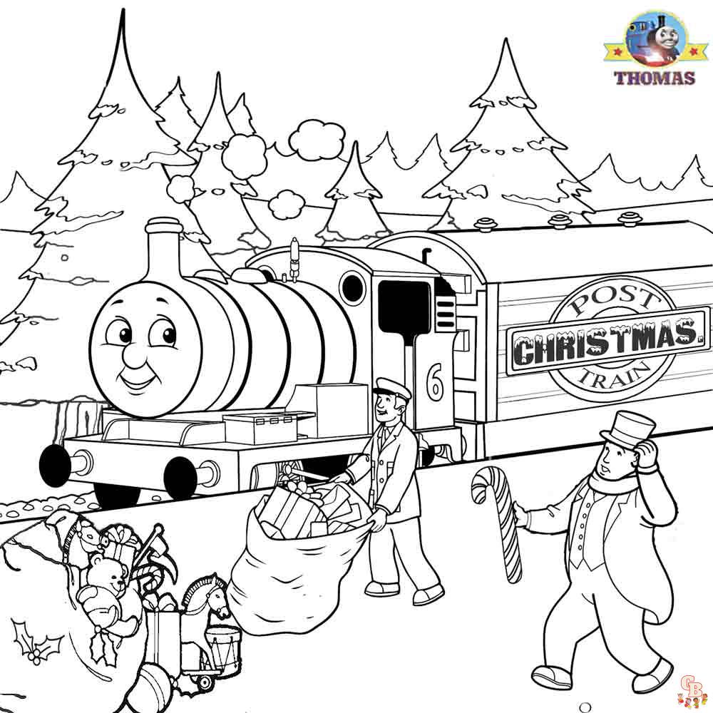 Thomas el tren para colorear 4