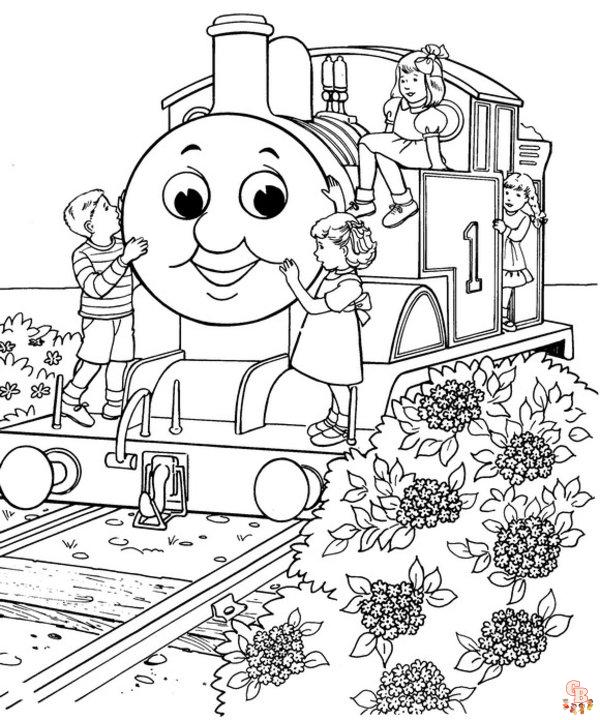 Thomas el tren para colorear 5