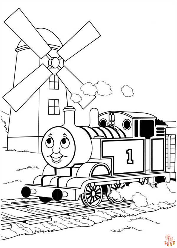 Thomas el tren para colorear 6
