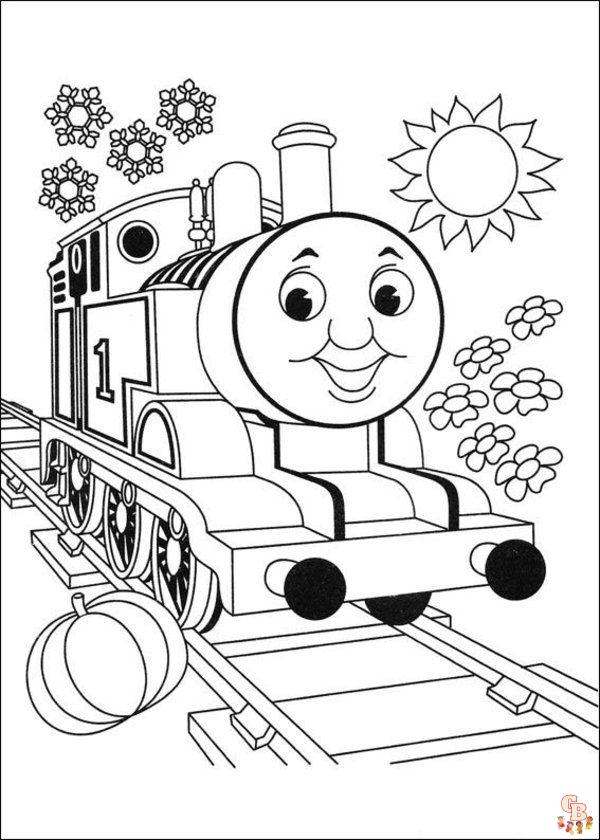 Thomas el tren para colorear 8