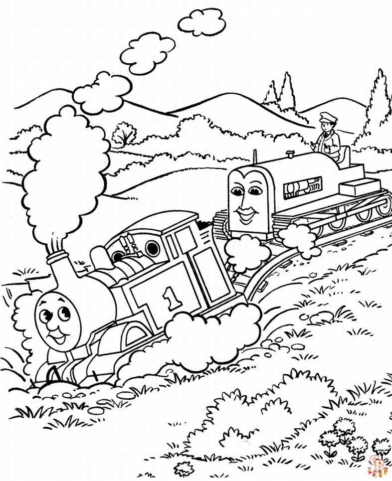 Thomas el tren para colorear 9
