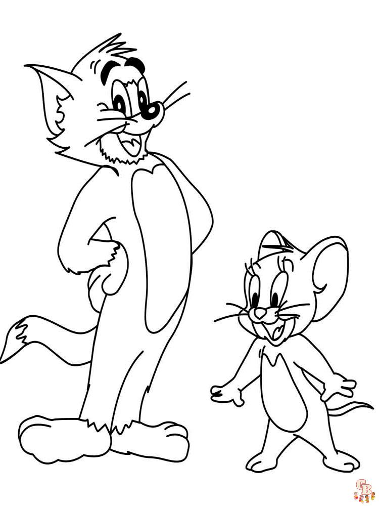 Tom y Jerry para colorear 1