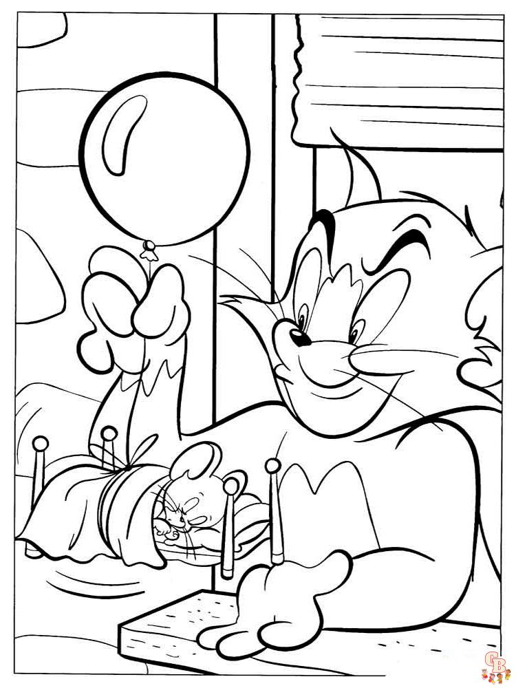 Tom y Jerry para colorear 12