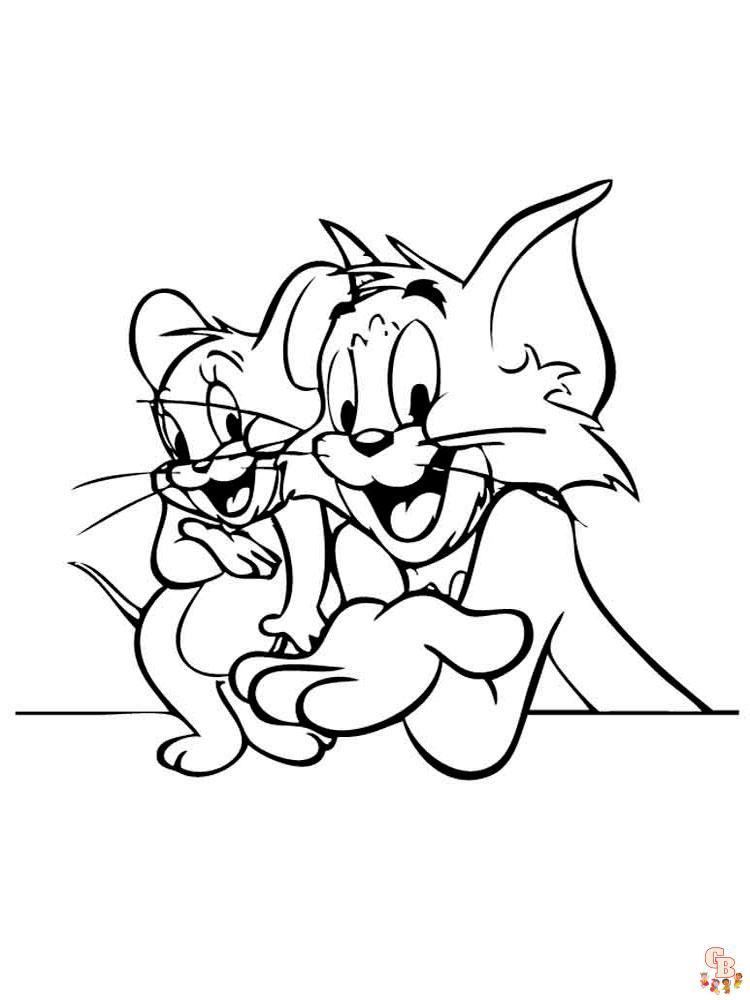 Tom y Jerry para colorear 16