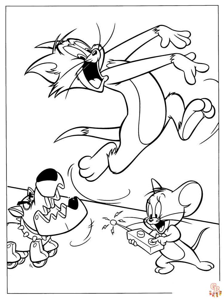 Tom y Jerry para colorear 2