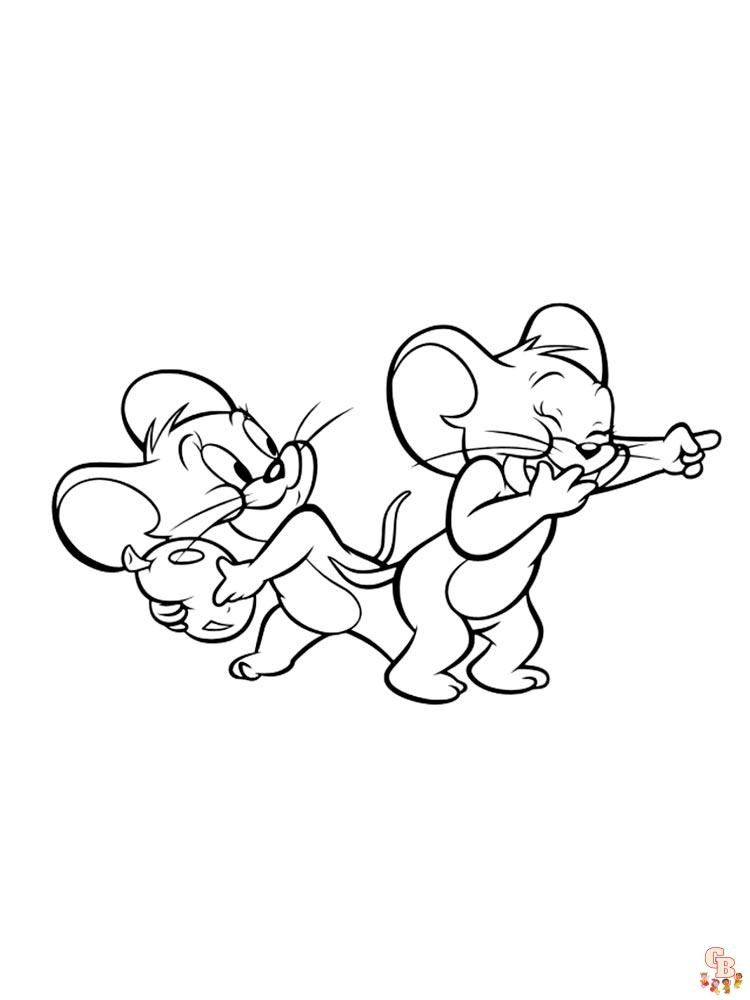 Tom y Jerry para colorear 46