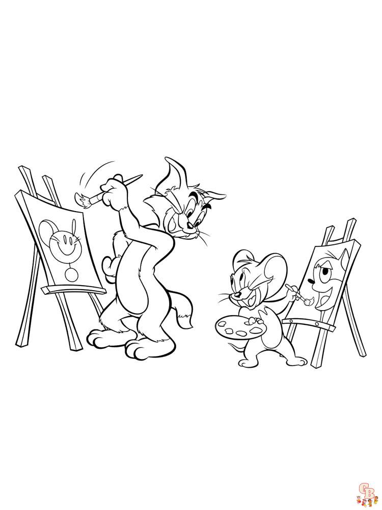 Tom y Jerry para colorear 52